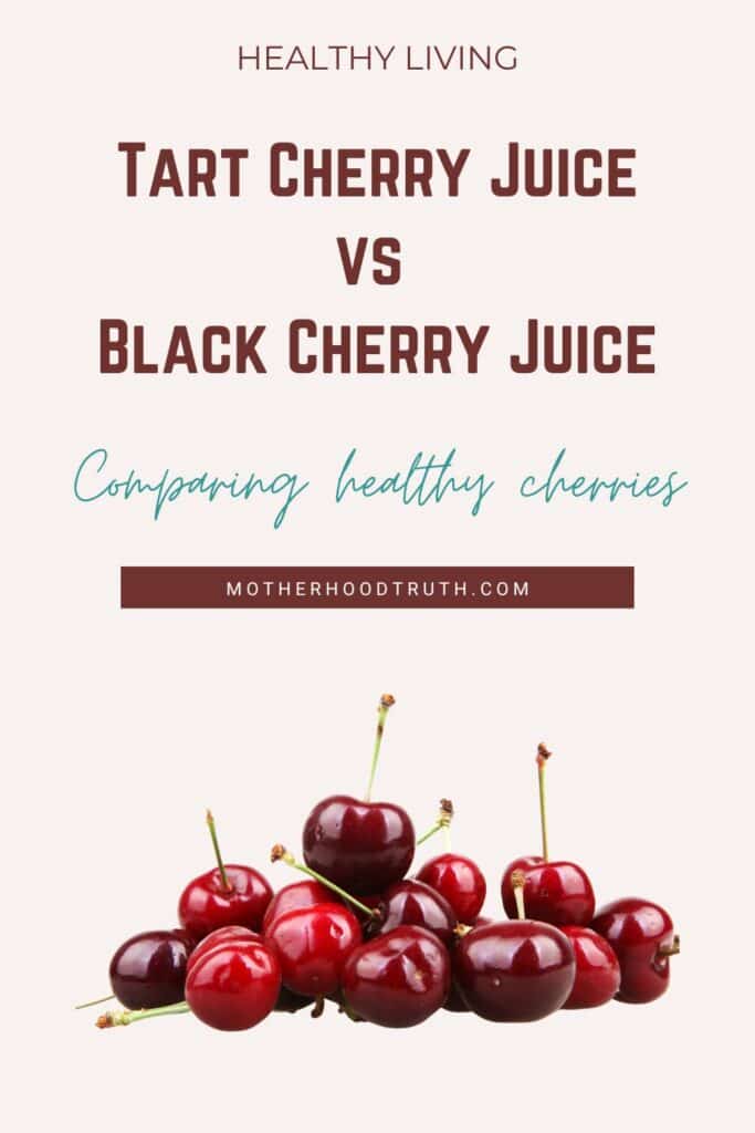 tart cherry juice vs black cherry juice: a complete comparison